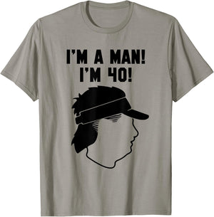Mike Gundy "I'M A MAN! I'M 40!" T-Shirt - T-Shirt | Sand