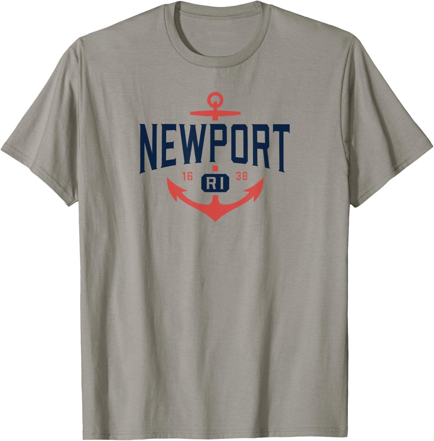 Nautical Newport Rhode Island , RI Vacation T-Shirt - T-Shirt | Sand