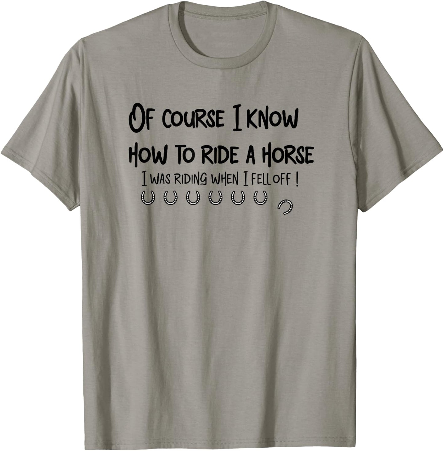 Funny Horse Riding Shirt men women cowboys cowgirls T-Shirt - T-Shirt | Sand