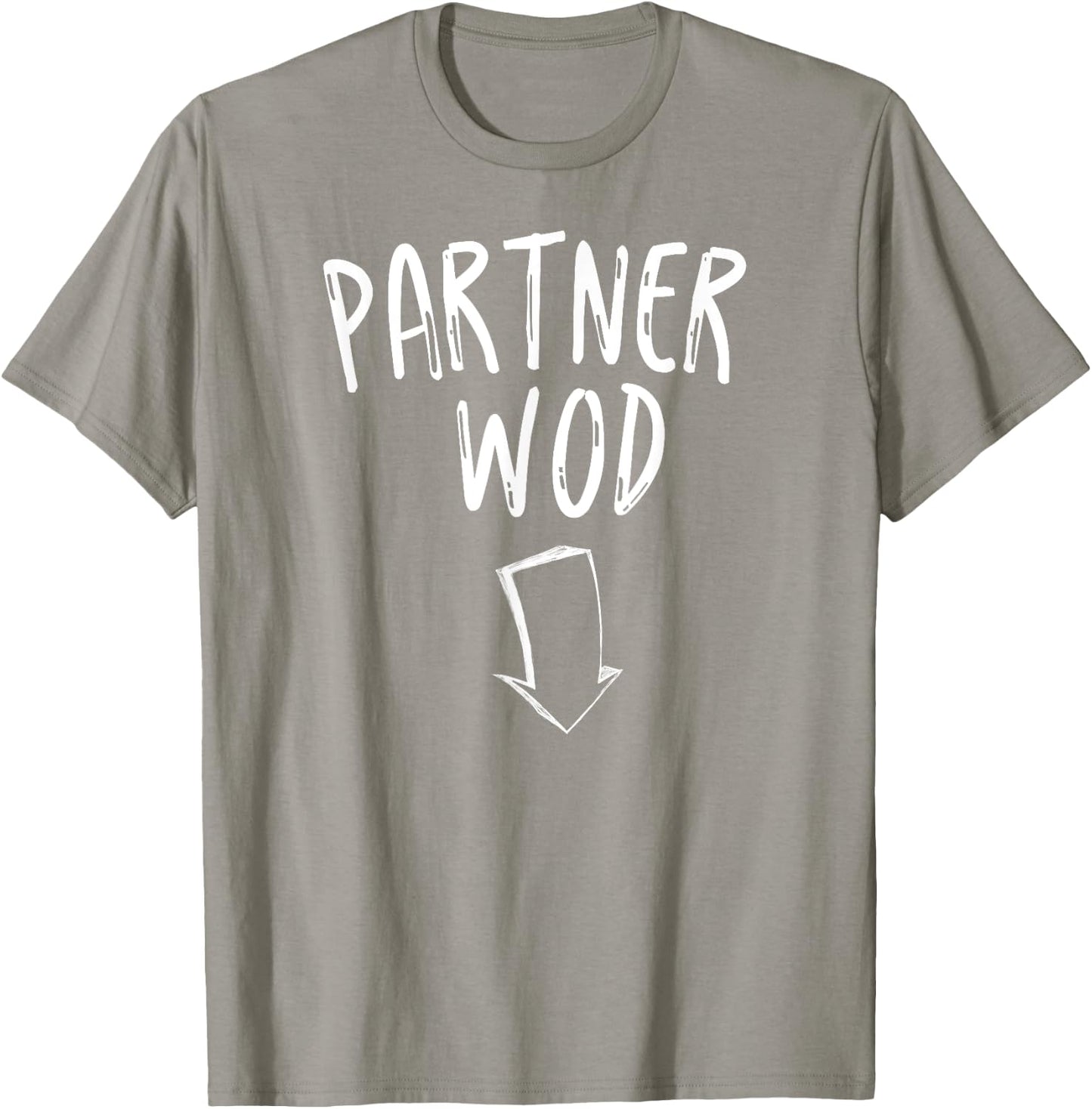Pregnancy Announcement Workout Shirt Partner WOD T Shirt T-Shirt - T-Shirt | Sand