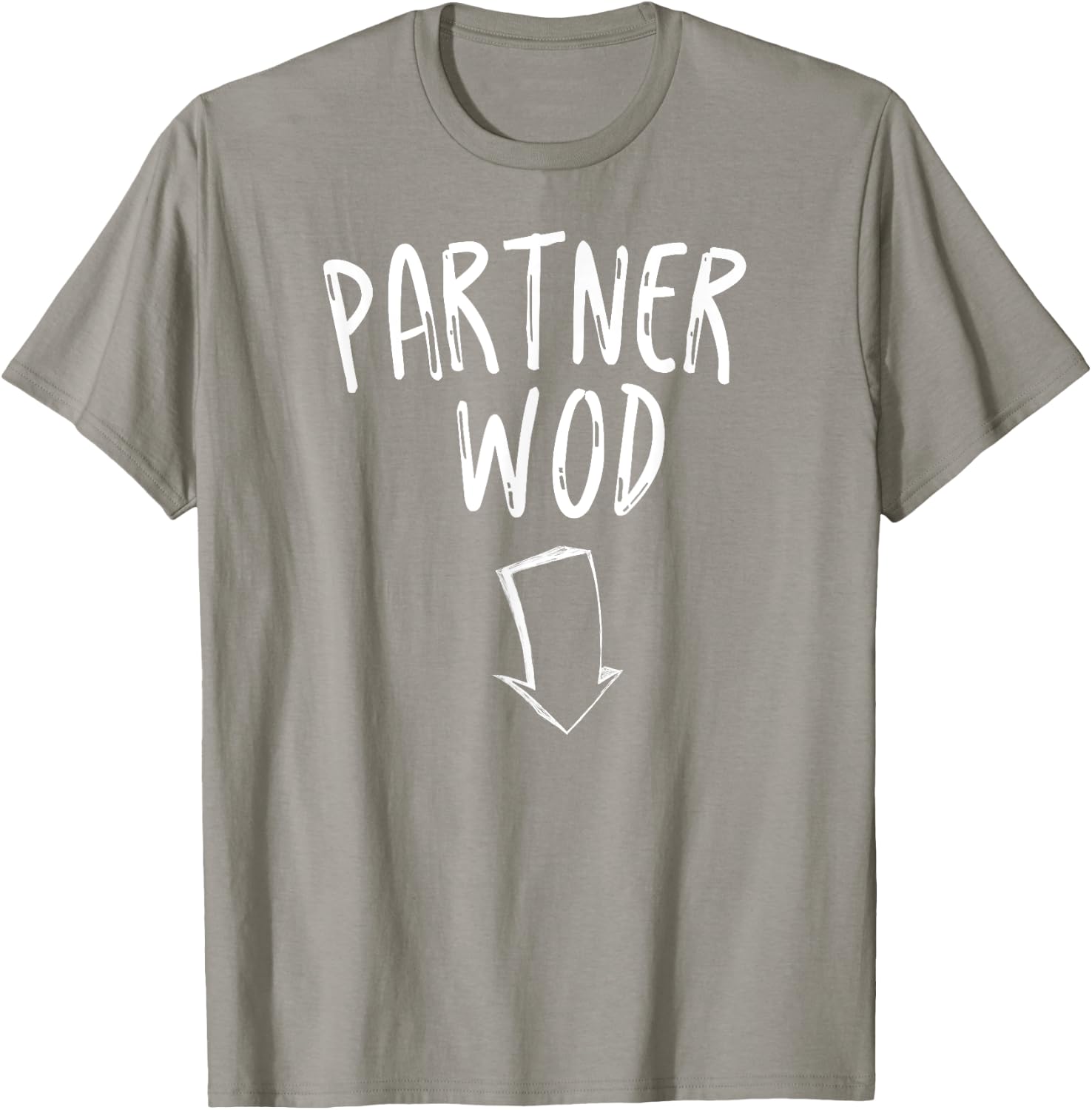 Pregnancy Announcement Workout Shirt Partner WOD T Shirt T-Shirt - T-Shirt | Sand