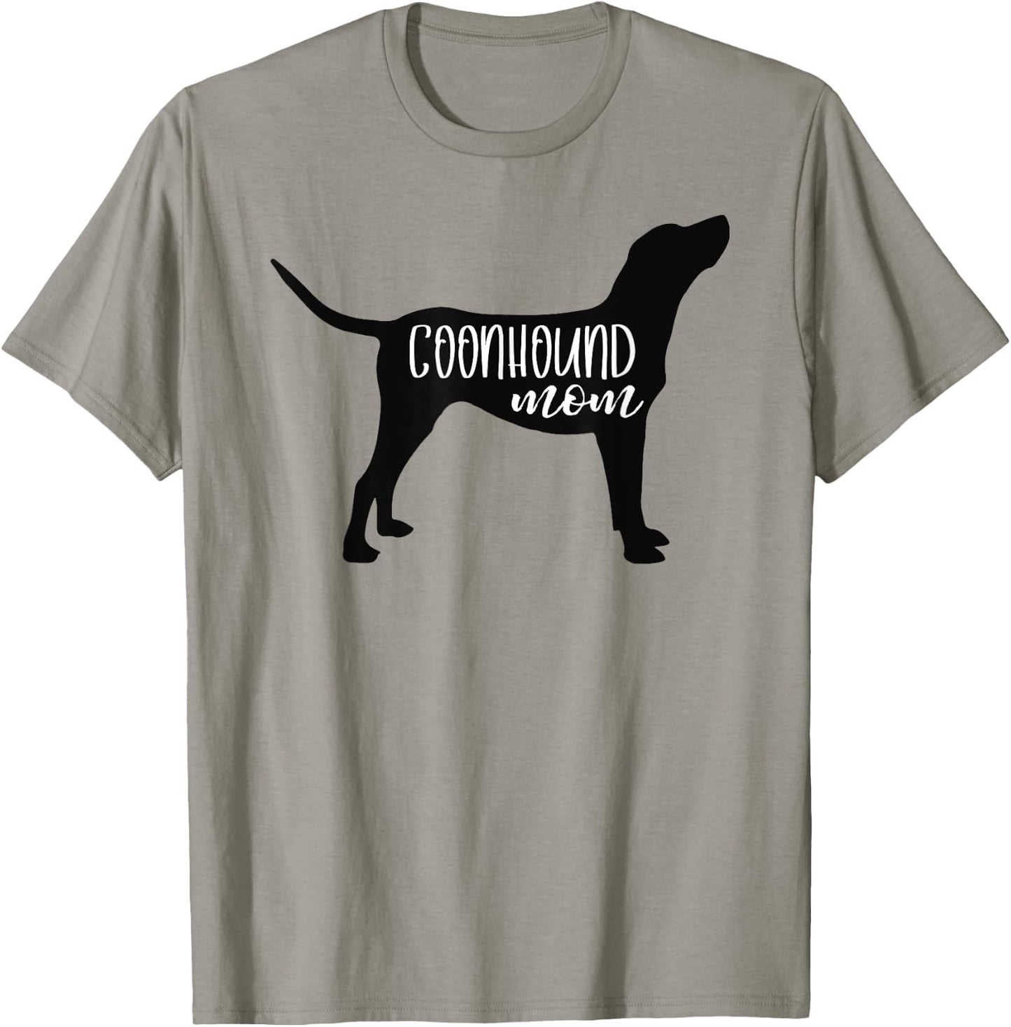 Cute Coonhound Mom Shirt Dog Mom Shirt Redbone Bluetick T-Shirt - T-Shirt | Sand