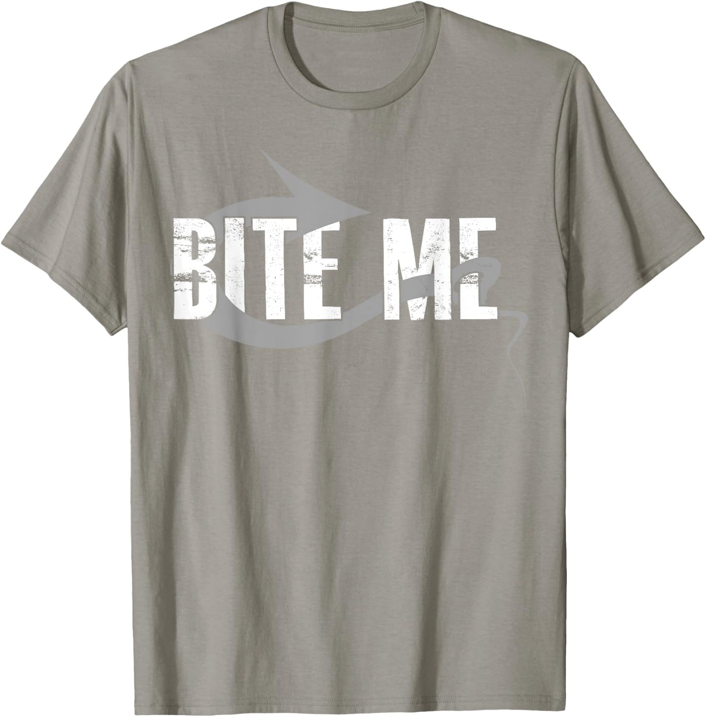 Bite Me Fishing Bait Hook - Funny Fisherman Gift T-Shirt - T-Shirt | Sand