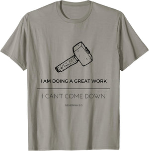 Nehemiah's Great Work Rebuild the Wall T-Shirt - T-Shirt | Sand