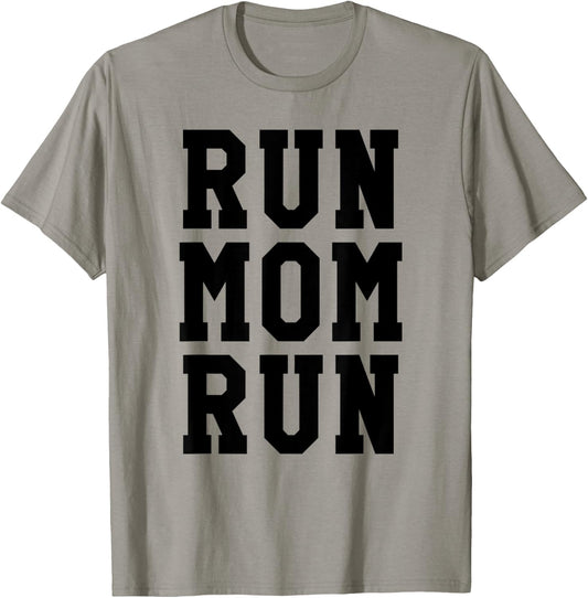 Funny Run Mom Marathon 5k Family Race Day Gift T-Shirt - T-Shirt | Sand