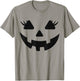 Jack O Lantern Face Pumpkin Eyelashes Halloween Women Girls T-Shirt - T-Shirt | Sand