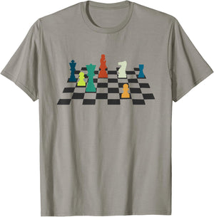 Checkmate Chess Grandmaster Knight Rook King Chess Player T-Shirt - T-Shirt | Sand