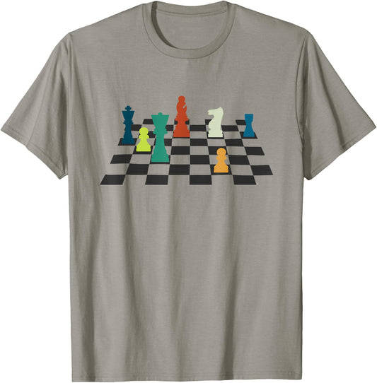 Checkmate Chess Grandmaster Knight Rook King Chess Player T-Shirt - T-Shirt | Sand