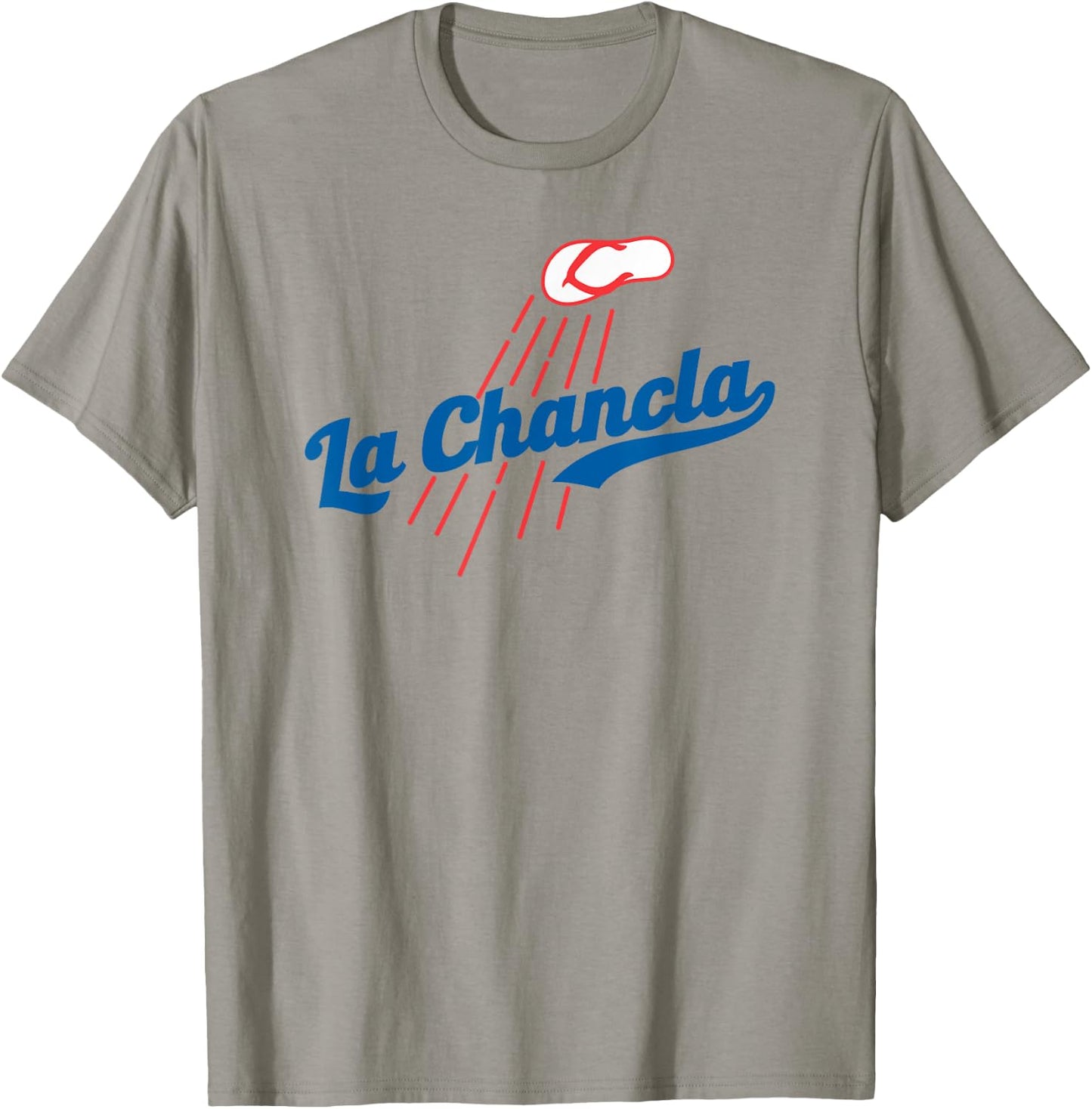 Funny Baseball Mexican Themed Flying La Chancla Flops T-Shirt - T-Shirt | Sand