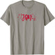 Pink Women's Cute Joy Christmas Holiday Gift T-Shirt - T-Shirt | Sand