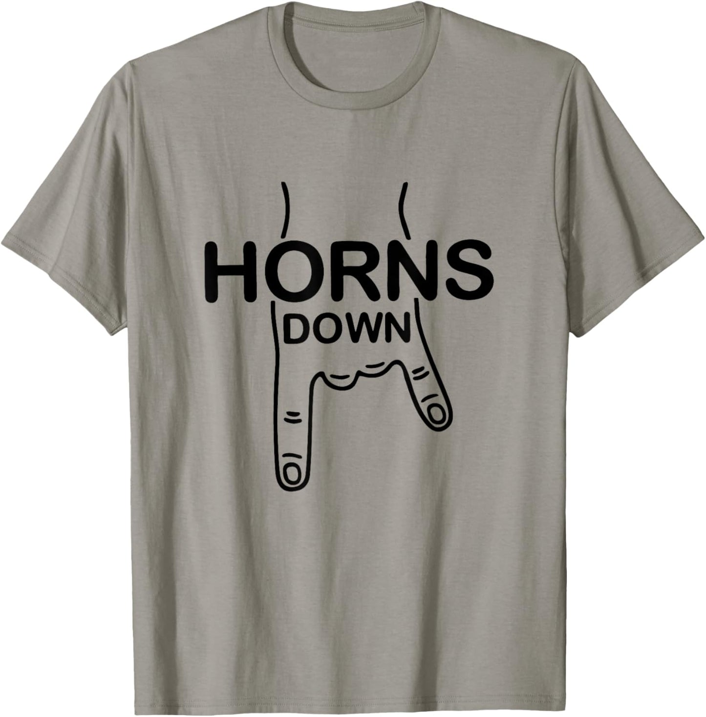 Horns Down Rivalry T-Shirt - T-Shirt | Sand