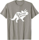 Teacher Saurus Shirt Funny Triceratop Dinosaur Gift Men Women T-Shirt - T-Shirt | Sand