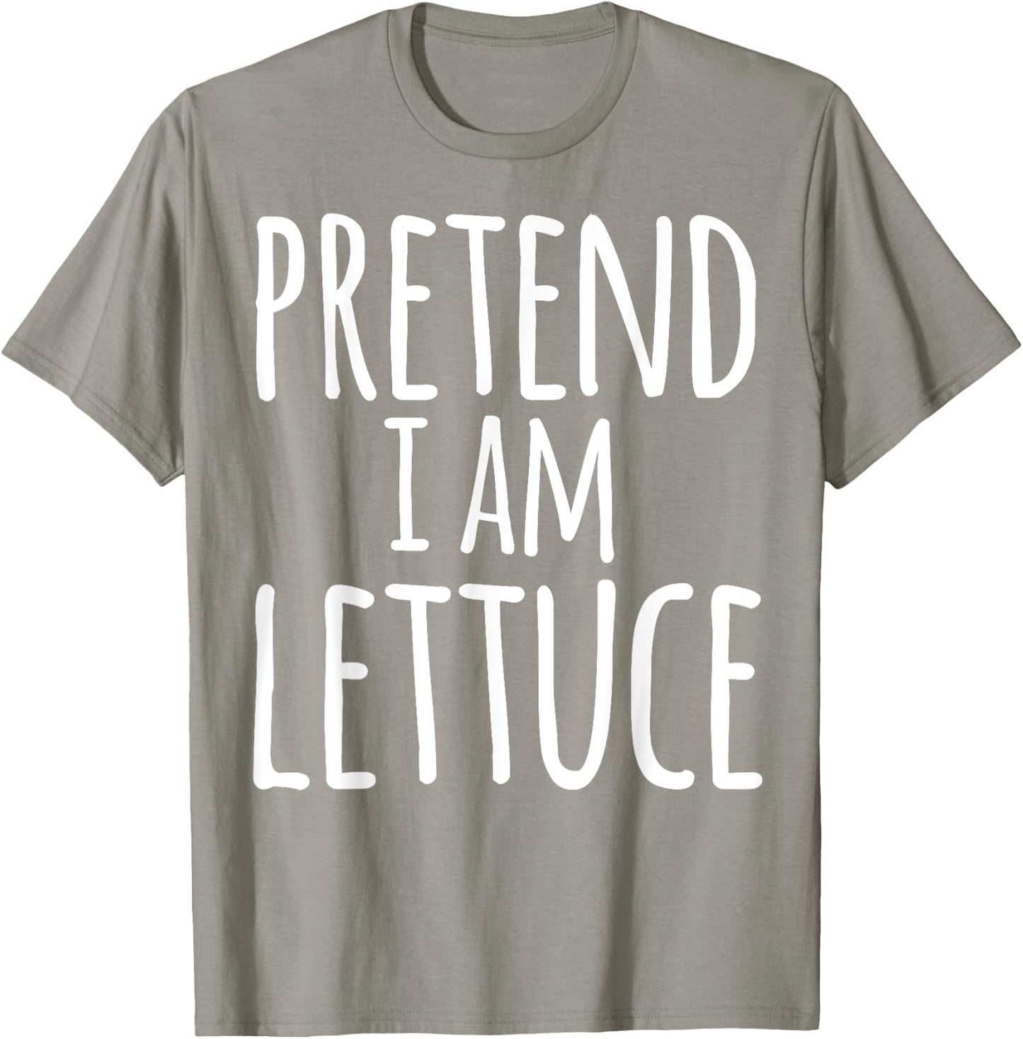 Funny Easy Lazy Halloween PRETEND I AM LETTUCE Costume T-Shirt - T-Shirt | Sand