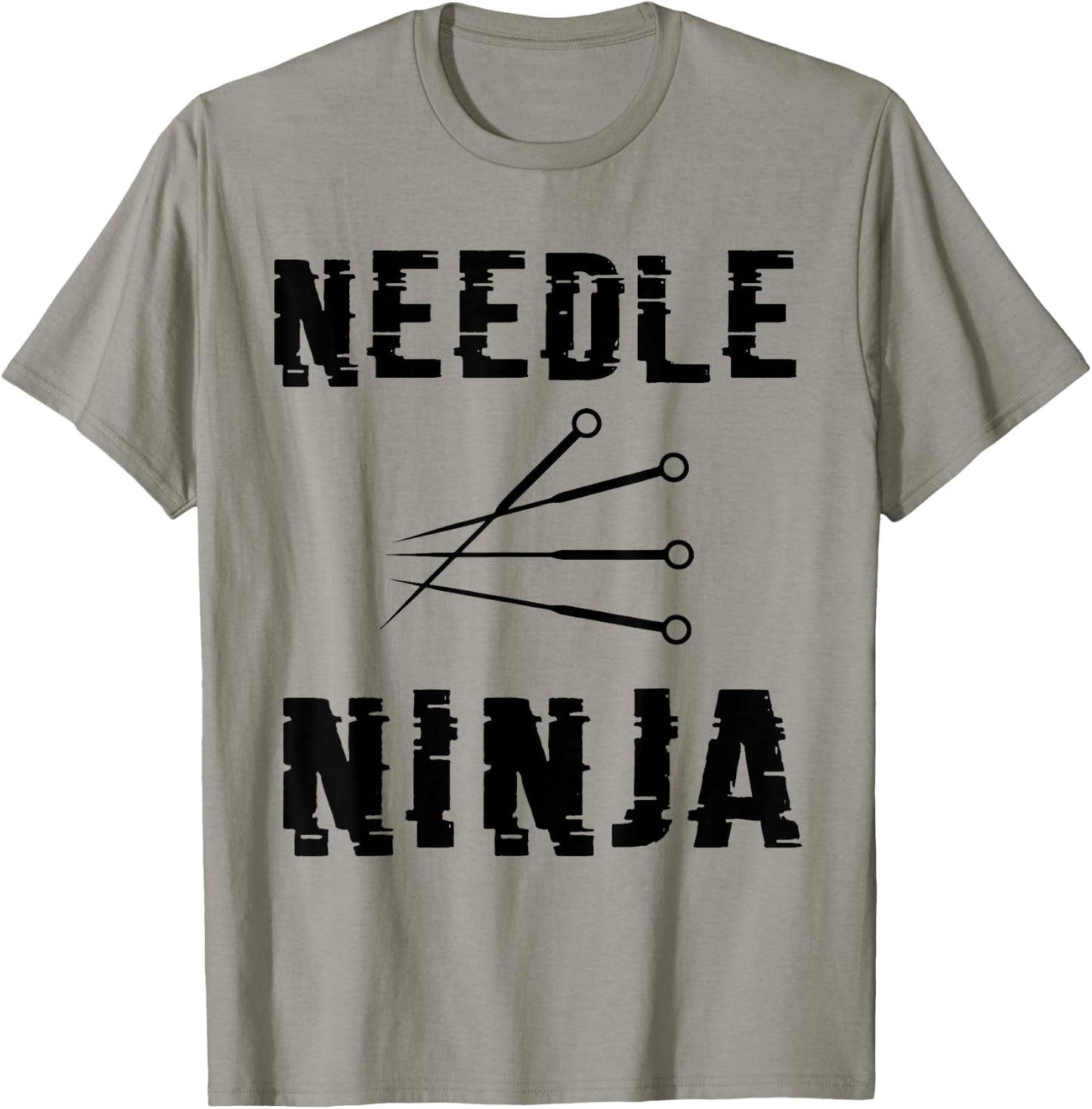 Needle Ninja Funny Acupuncture Acupuncturist Gift T-Shirt - T-Shirt | Sand