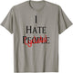 I Hate Cyclists - Hate People Design Edition T-Shirt - T-Shirt | Sand