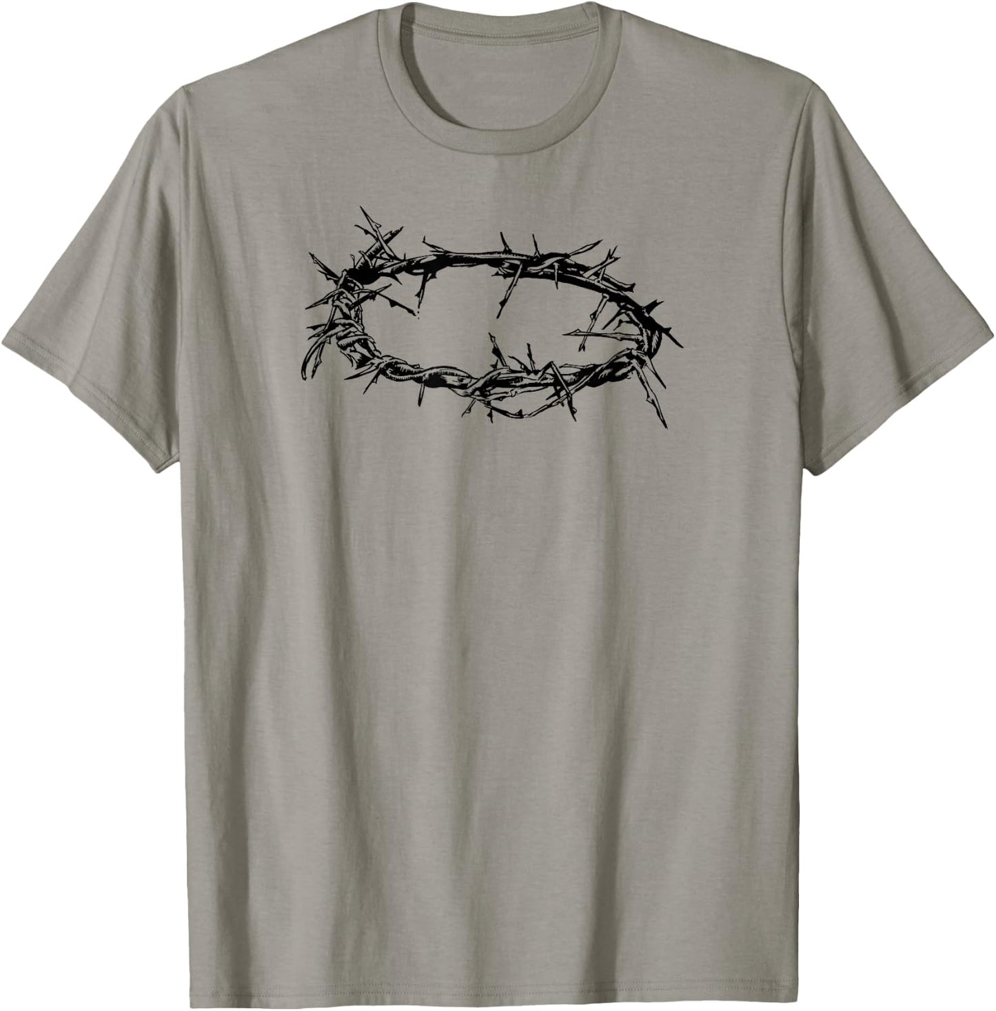 Jesus Shirt - Christ Crown of Thorn Good Friday & Easter T-Shirt - T-Shirt | Sand