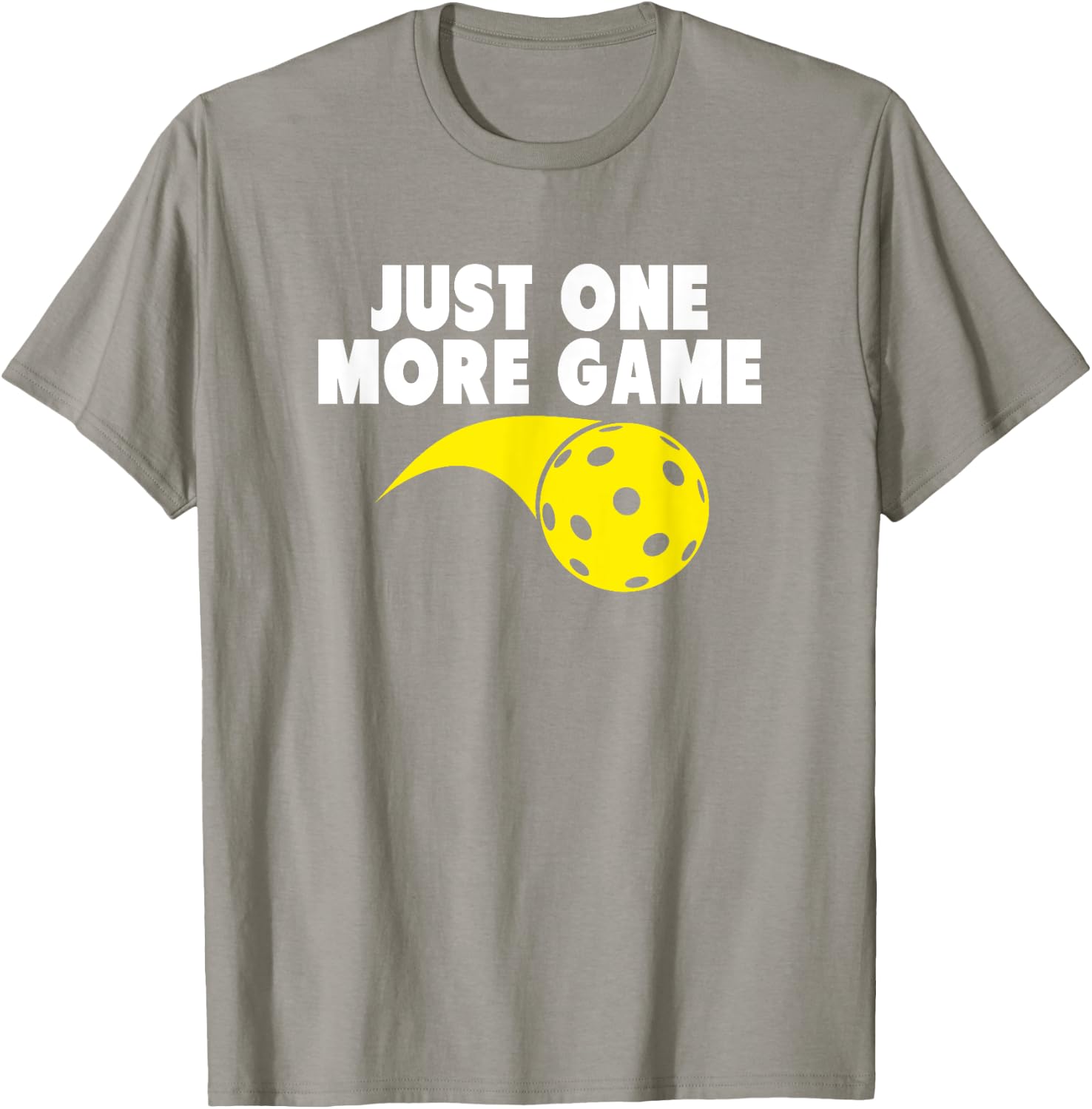 Pickleball Just One More Game T-Shirt - T-Shirt | Sand