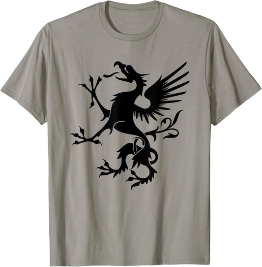 Snallygaster American Folklore Maryland Dragon T-Shirt - T-Shirt | Sand
