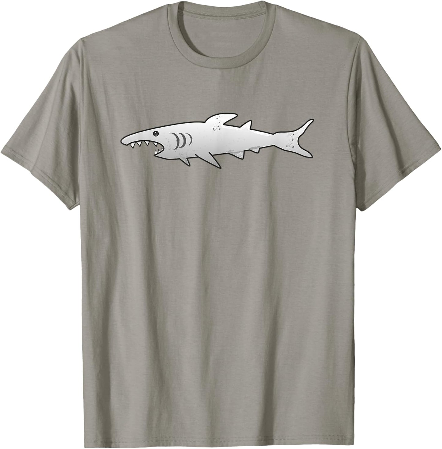 Funny Shark Cartoon Gift Diver Fishes Underwater T-Shirt - T-Shirt | Sand