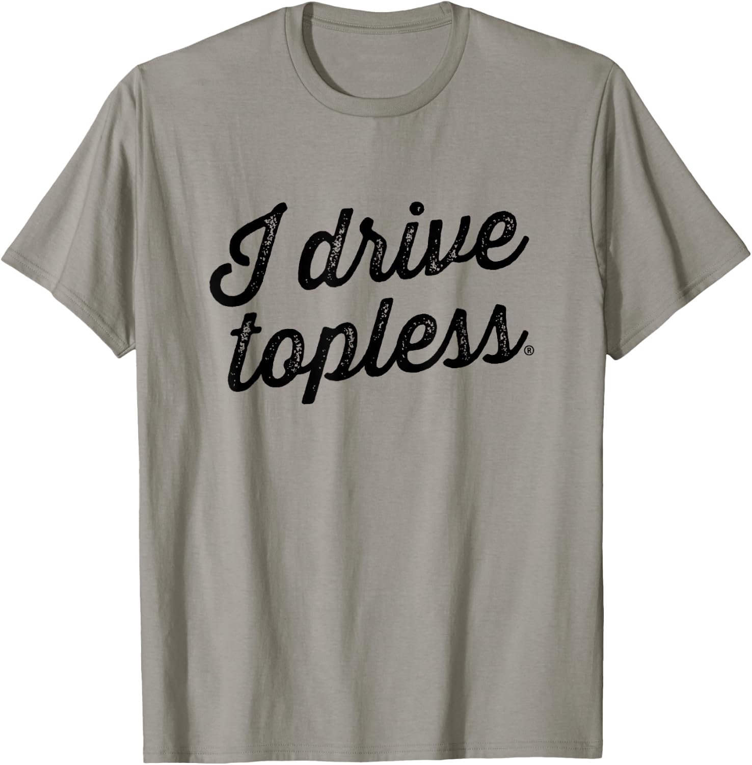I drive topless (R) - convertible car cabrio type T-Shirt - T-Shirt | Sand