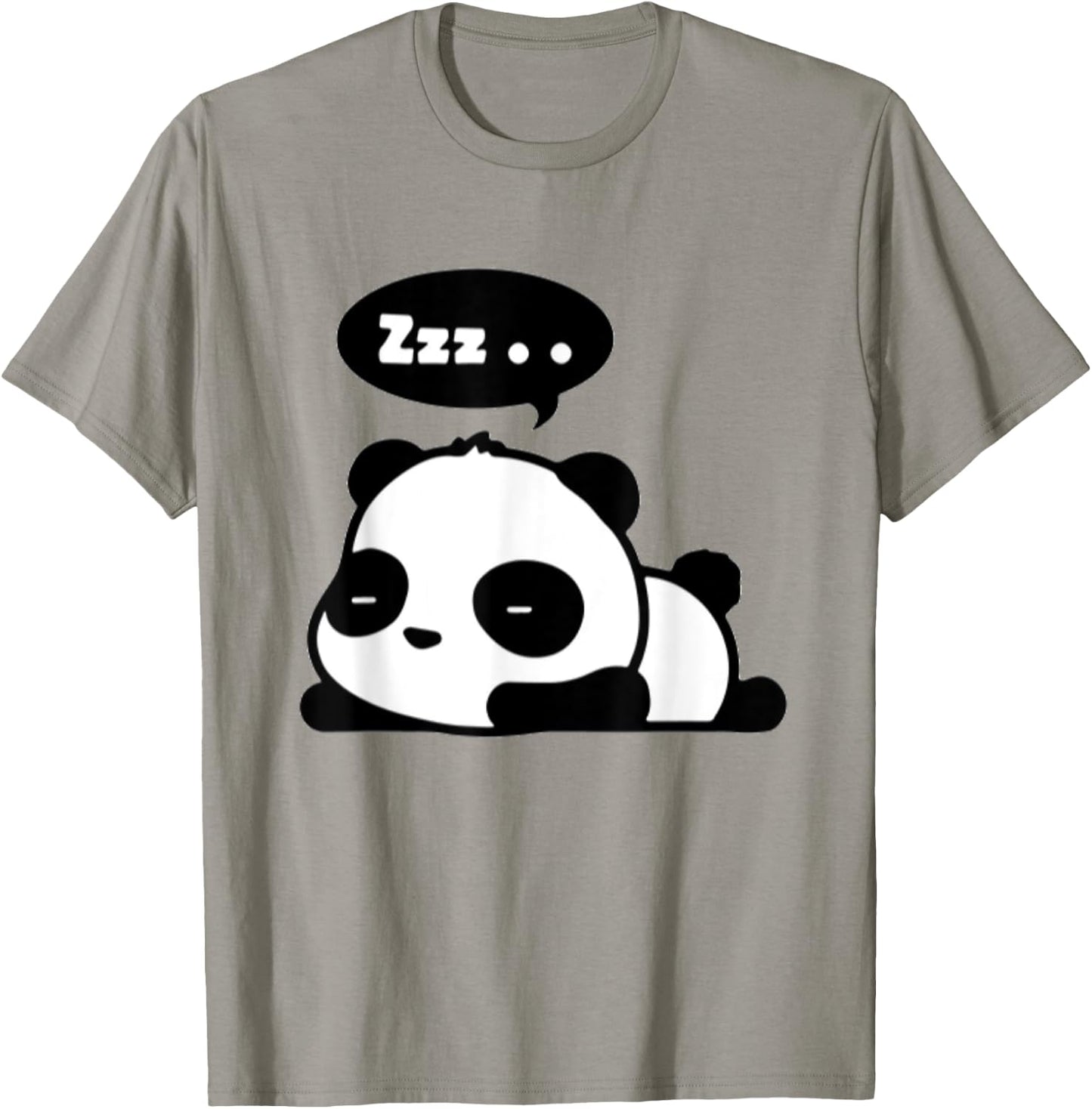 Sleeping Panda | Adorable Cute Panda Cartoon Zzz T-Shirt - T-Shirt | Sand