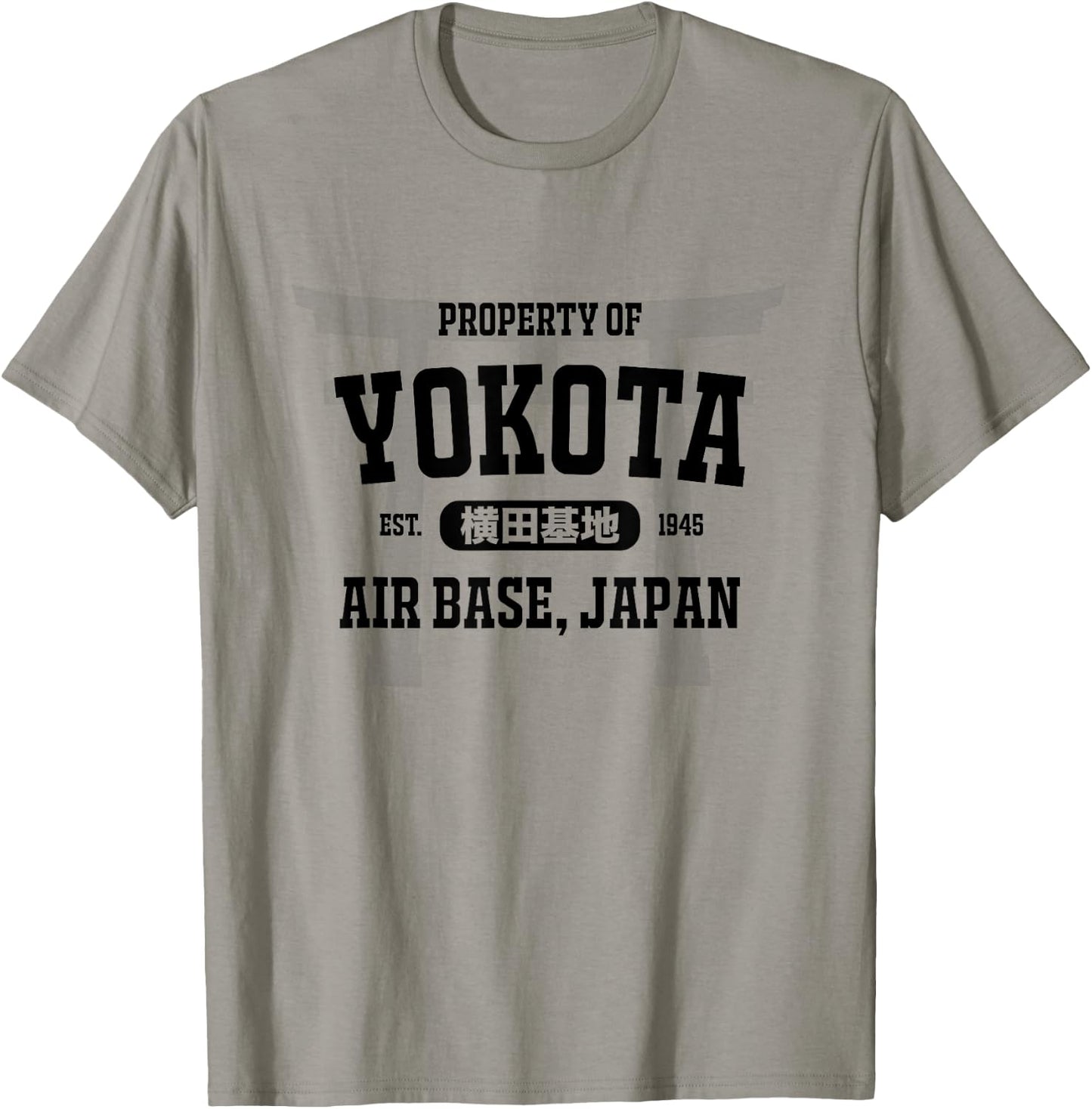 Military : Property of Yokota Air Base (Black) T-Shirt - T-Shirt | Sand