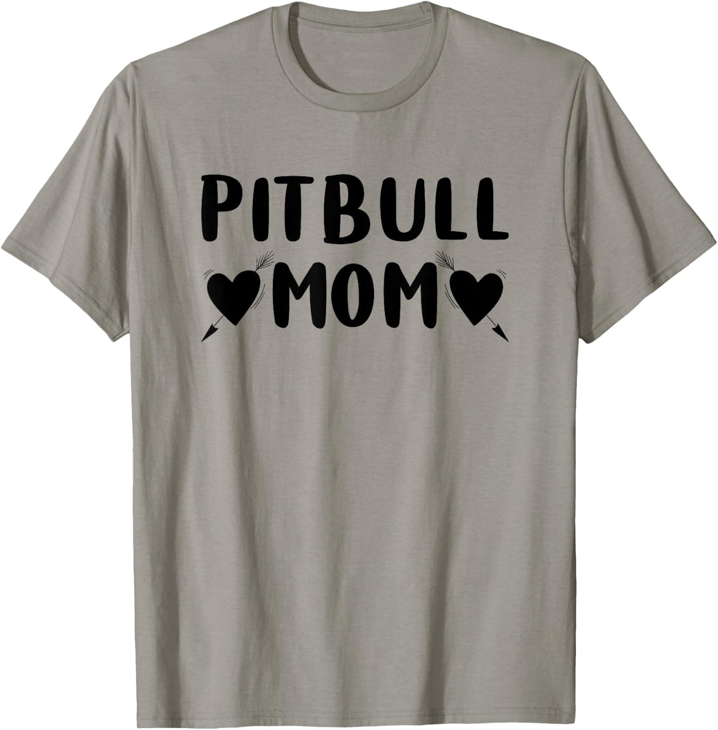 Mama Pitbull Shirt Pajama Funny Gift Mom T-Shirt - T-Shirt | Sand