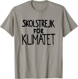 Skolstrejk för Klimatet - School Strike for the Climate T-Shirt - T-Shirt | Sand