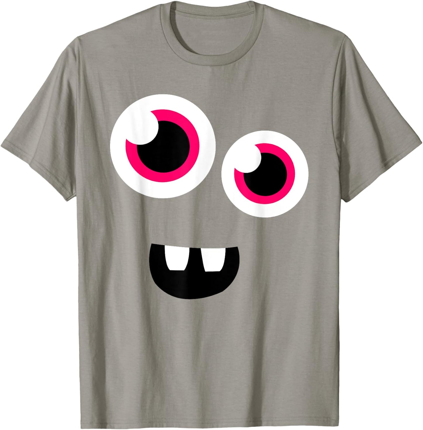 Cute Eye Monster Face Funny Halloween Kids Man Women T-Shirt - T-Shirt | Sand