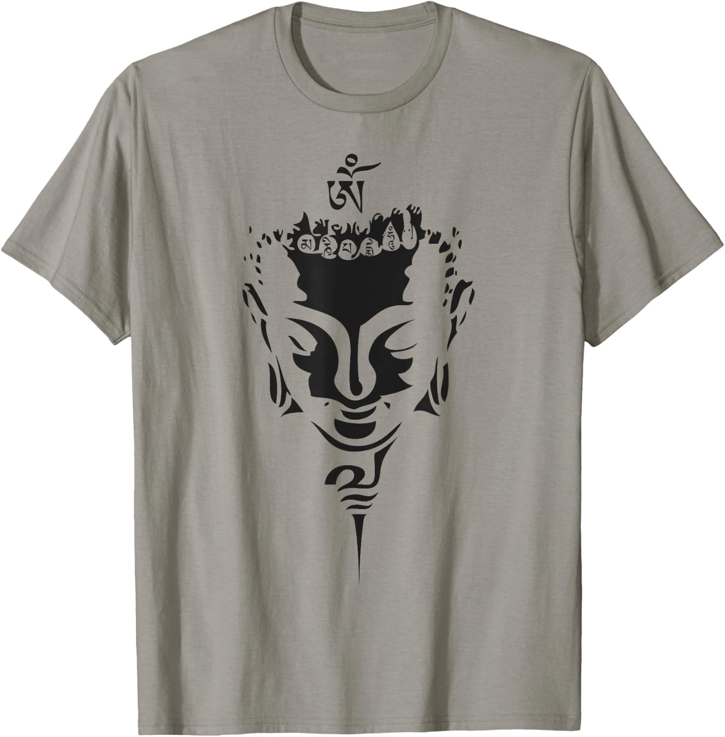 OM MANI PADME HUM- Buddhist Mantra T-Shirt - T-Shirt | Sand