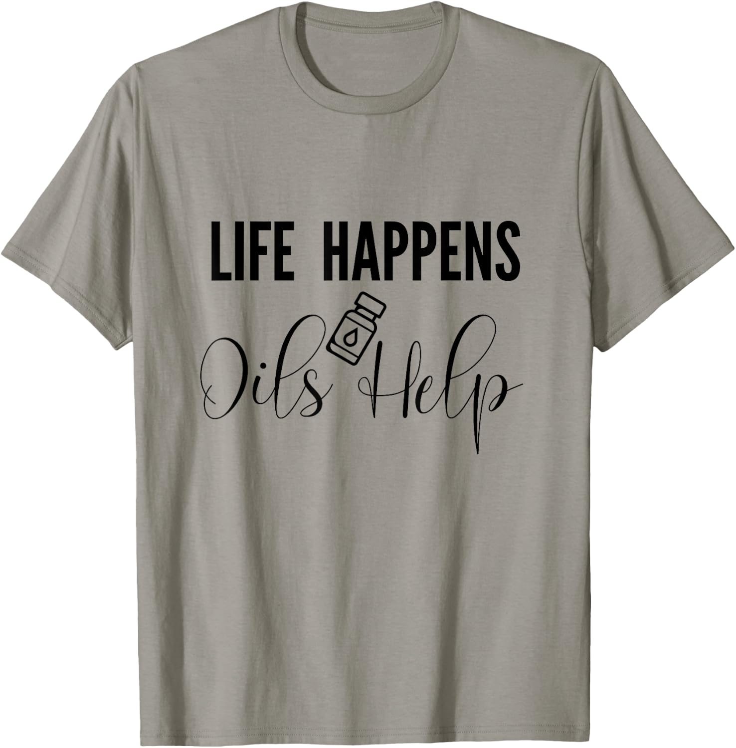 Funny Essential Oil Aromatherapy for Mom Dad T-Shirt - T-Shirt | Sand
