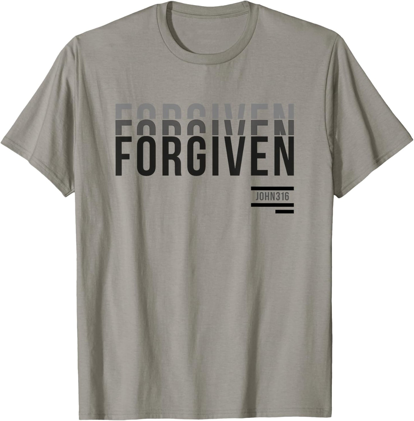 Forgiven Christian Graphic Shirt | Baptism T-Shirt - T-Shirt | Sand