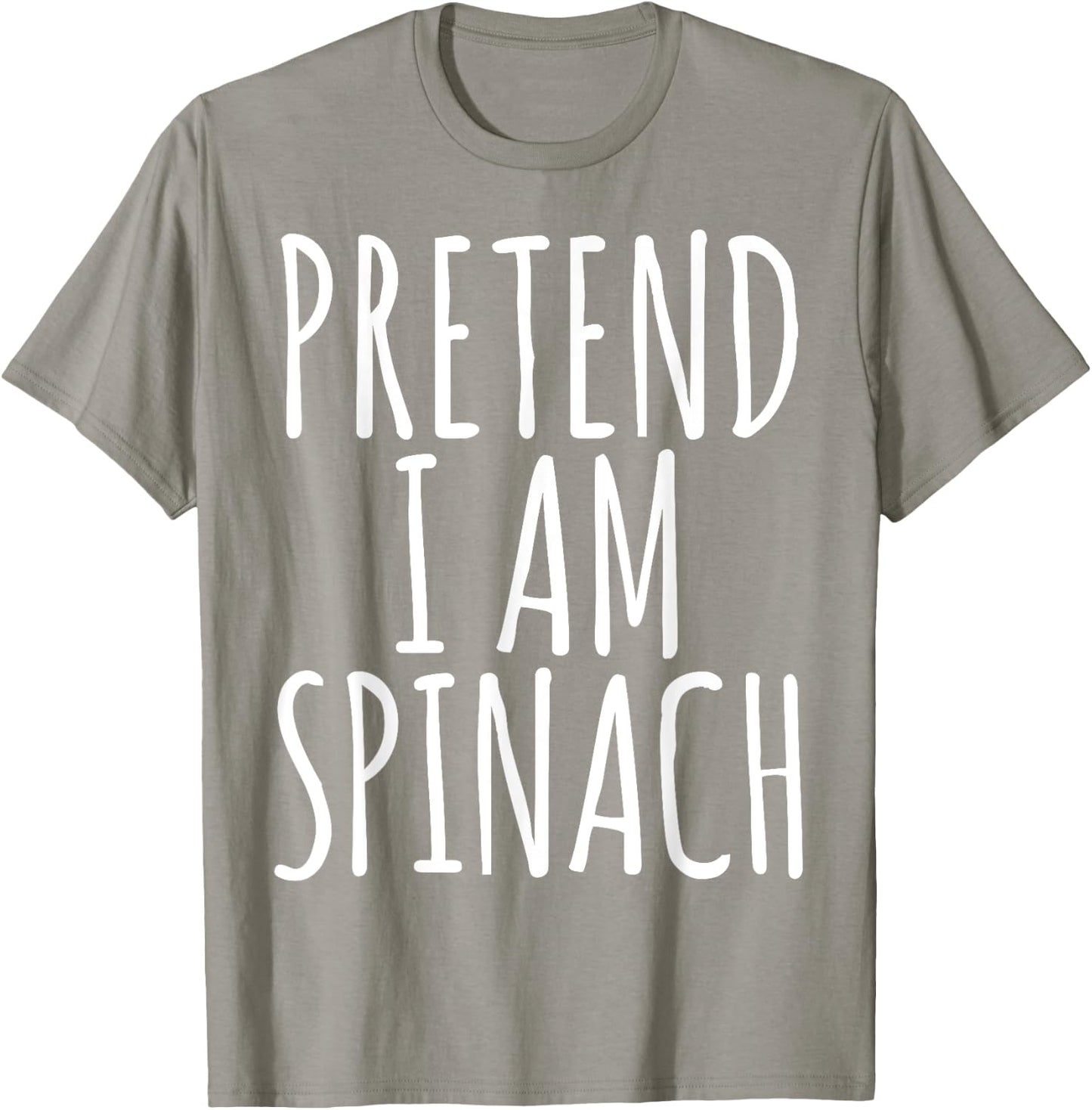 Funny Lazy Halloween PRETEND I AM SPINACH Costume Women Joke T-Shirt - T-Shirt | Sand