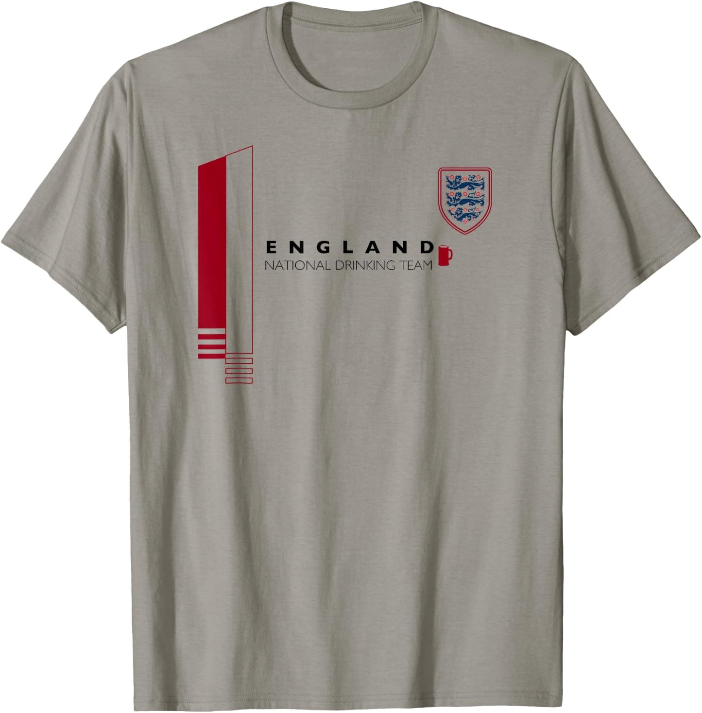 England National Drinking Team | English Beer Pride T-Shirt - T-Shirt | Sand