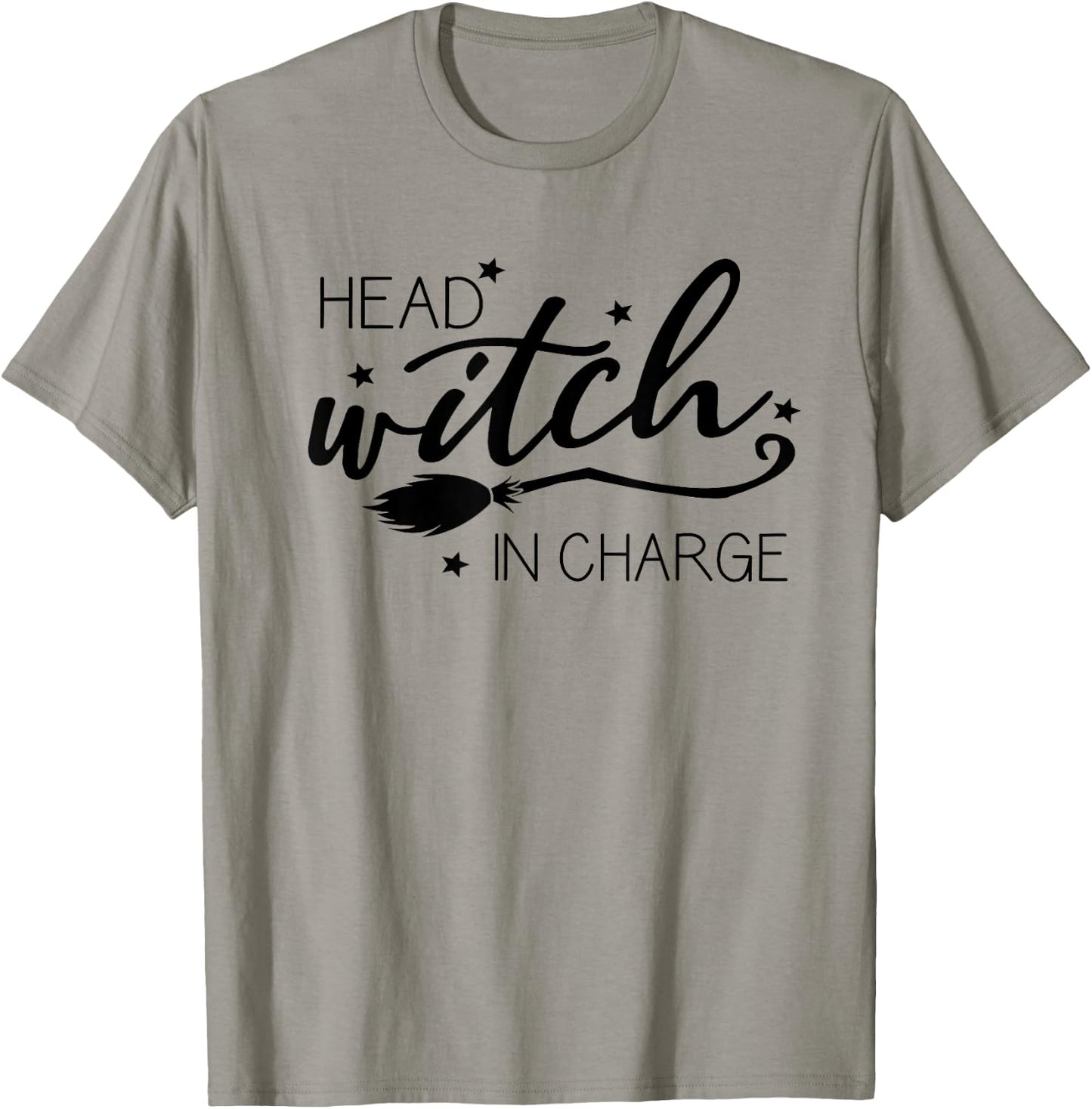 Funny Halloween - Head Witch in Charge T-Shirt - T-Shirt | Sand