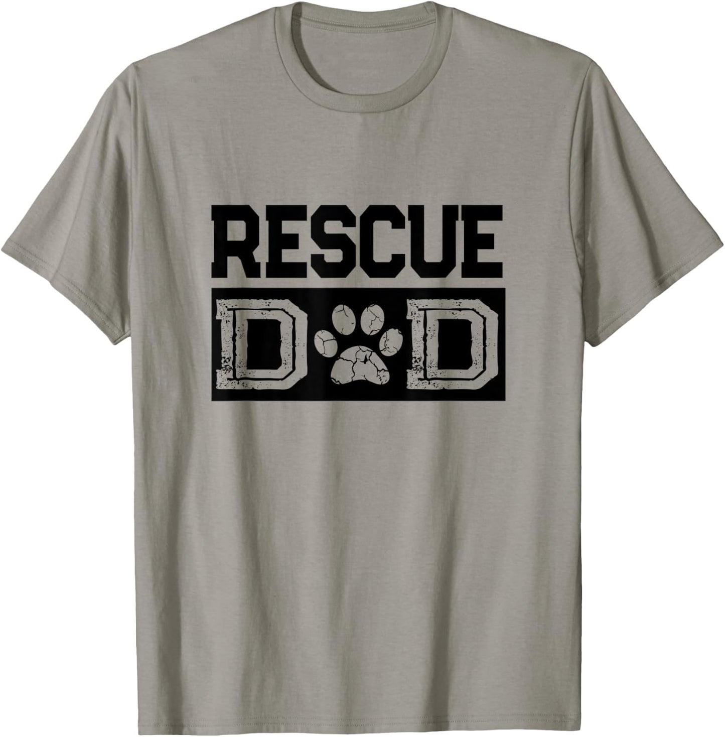 Retro Rescue Dad Dog Doggie Foster Parent Gift T-Shirt - T-Shirt | Sand
