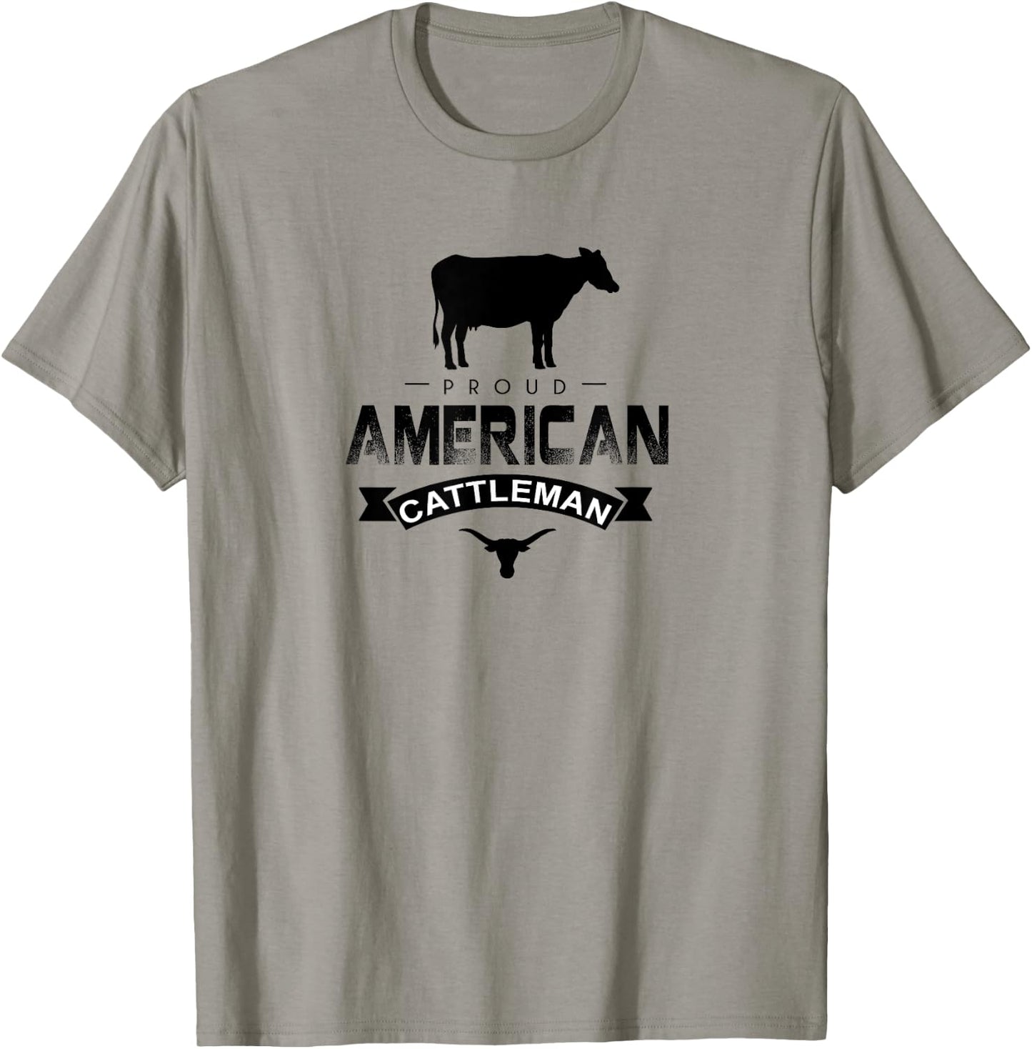 Proud American Cattleman Cattlemen Pride Gift T-Shirt - T-Shirt | Sand