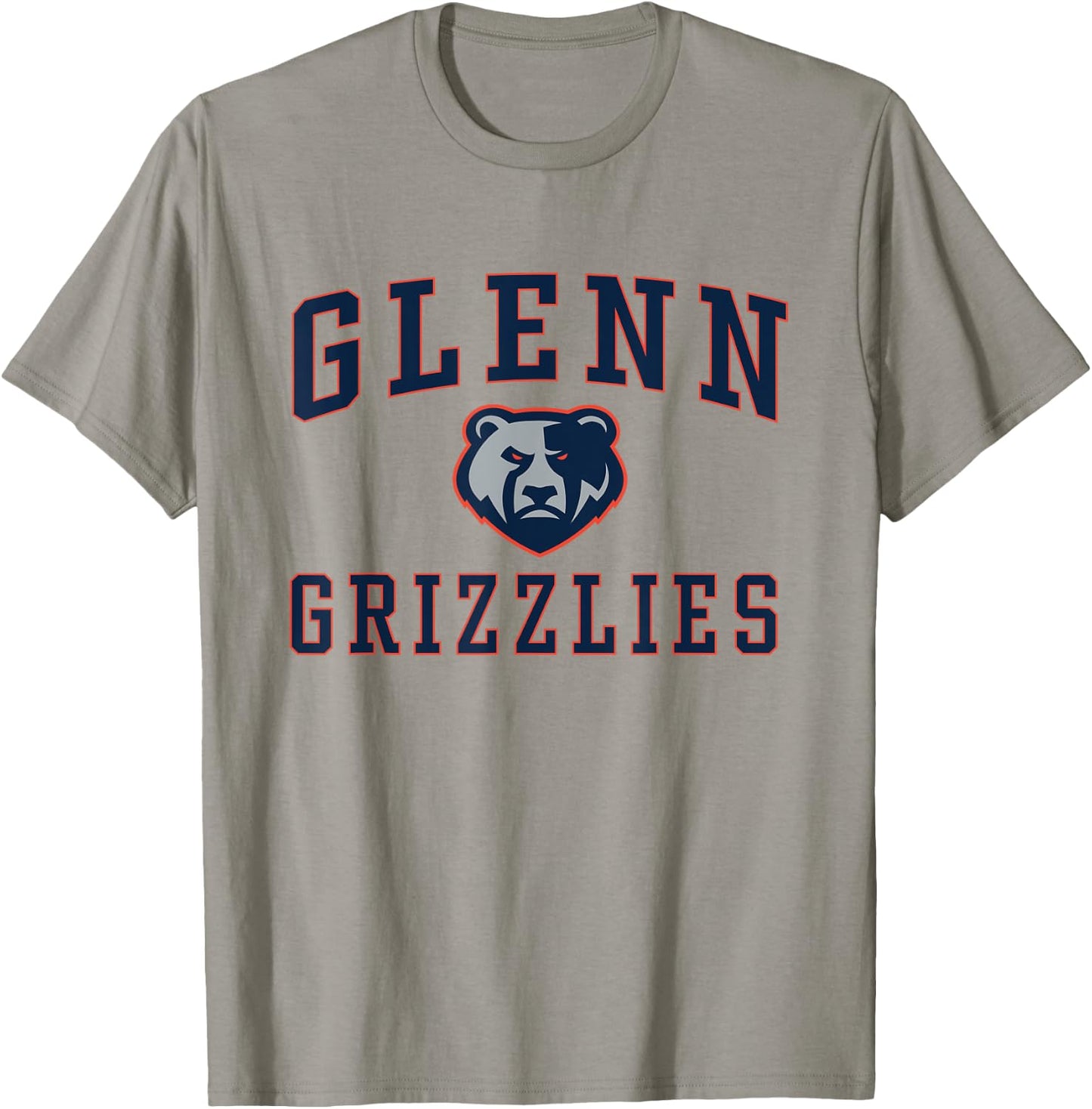 Glenn High School Grizzlies C1 T-Shirt - T-Shirt | Sand