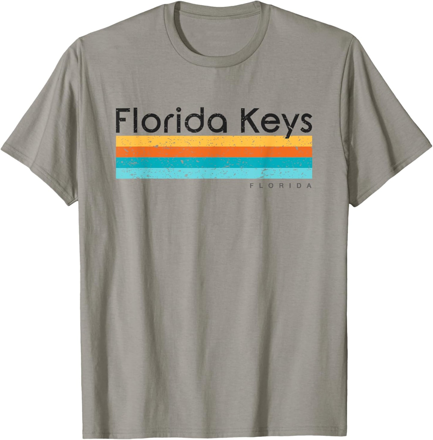 Vintage Florida Keys FL Retro Design T-Shirt - T-Shirt | Sand