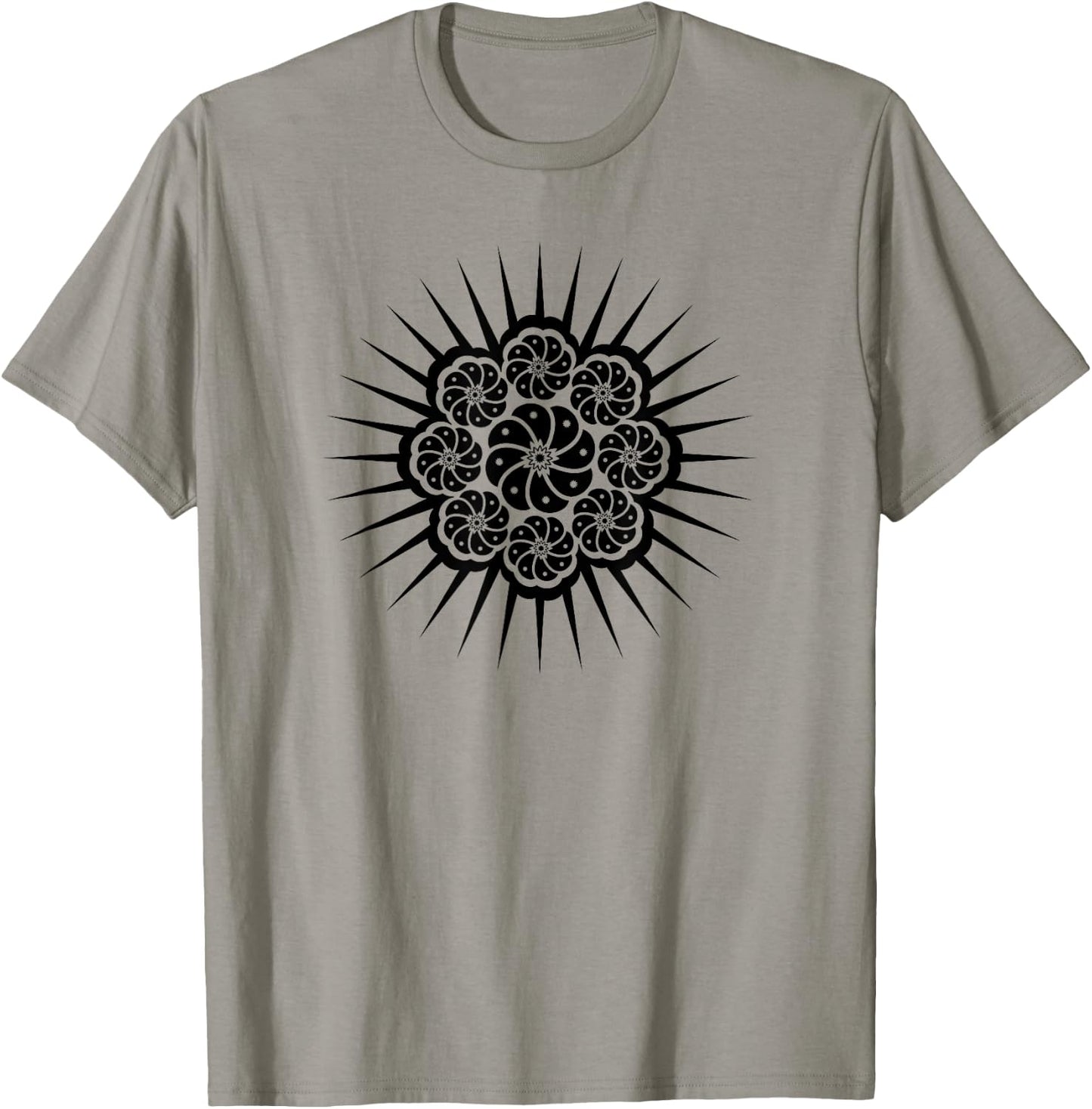 Peyote Cactus Symbol Mandala Lophophora Williamsii Desert T-Shirt - T-Shirt | Sand