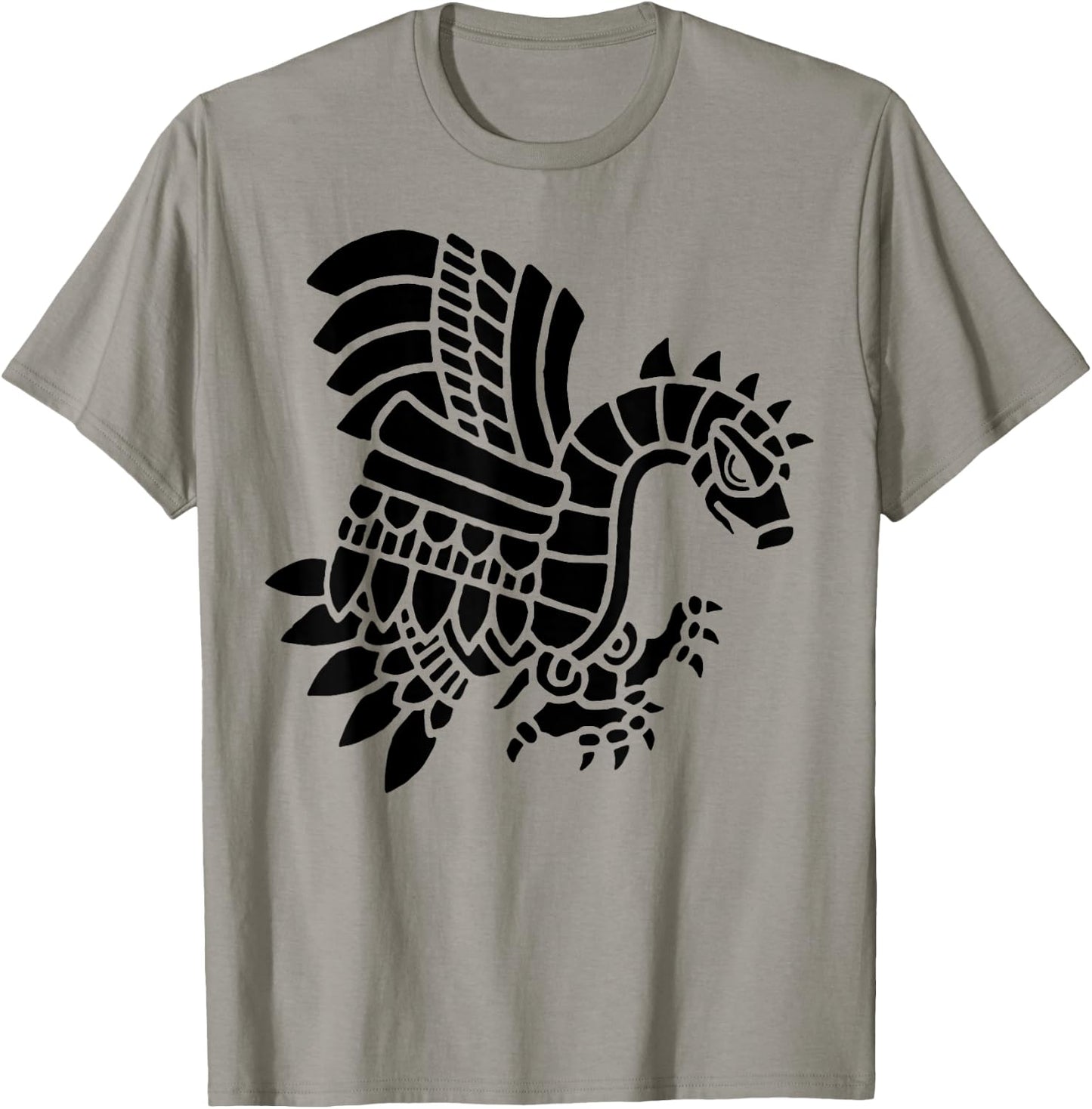 Mayan Aztec Indian Eagle Bird T-Shirt - T-Shirt | Sand