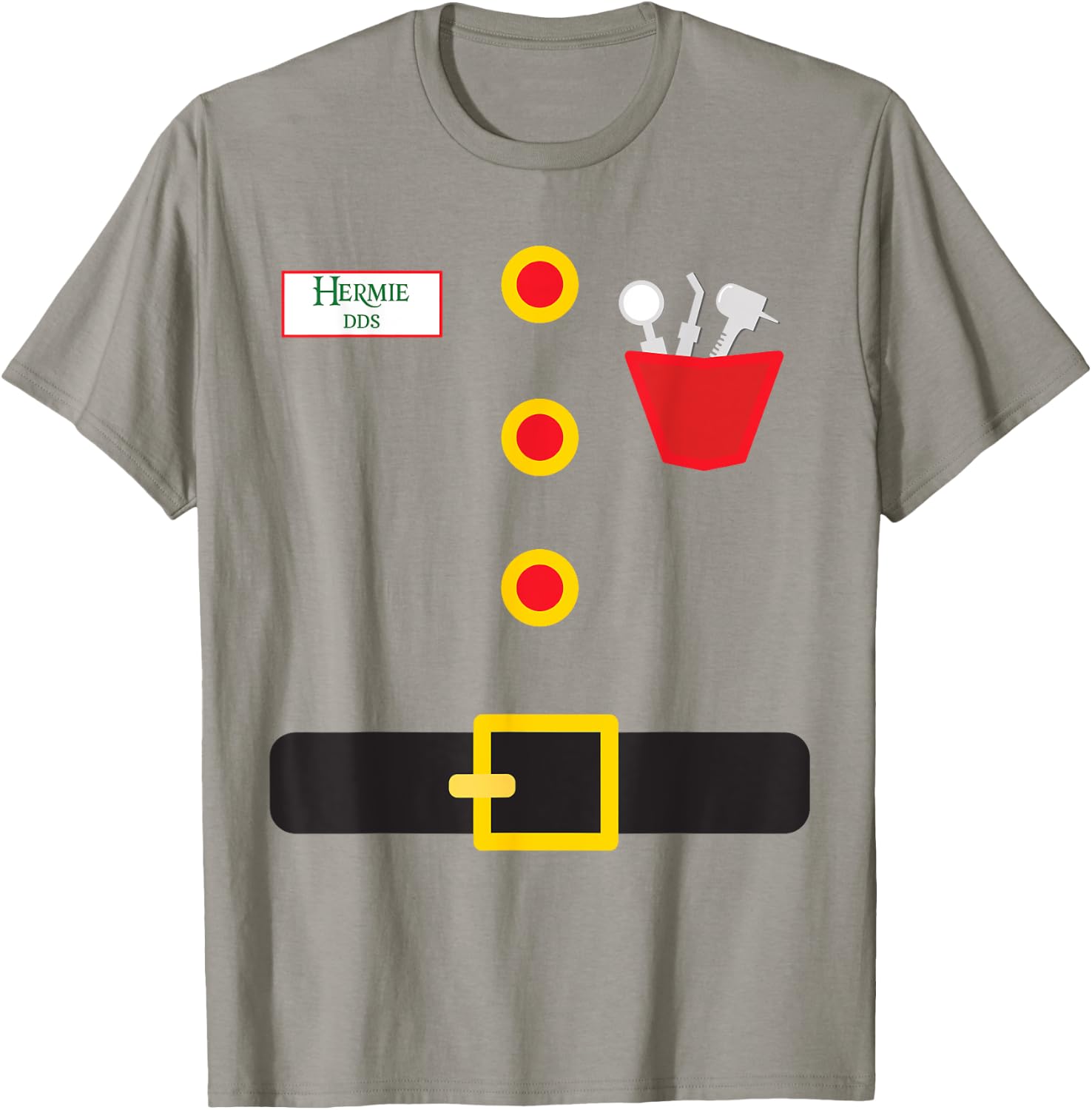 Elf Dentist Funny Christmas T-Shirt - T-Shirt | Sand