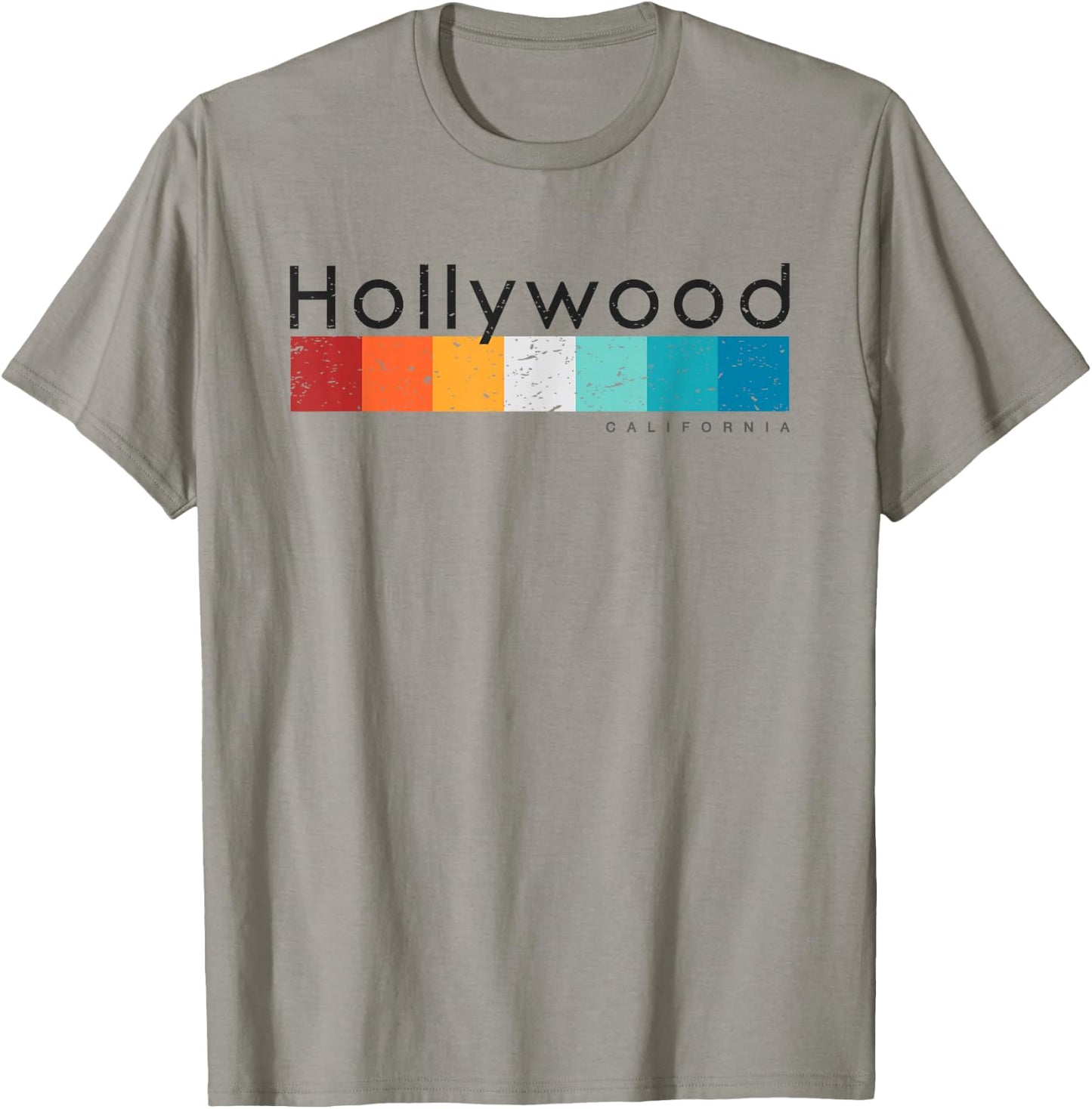 Vintage Hollywood California CA Retro Design T-Shirt - T-Shirt | Sand