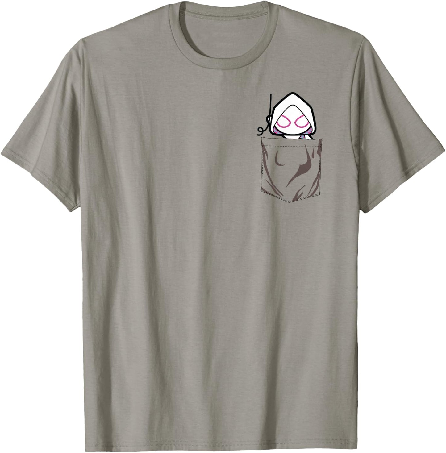 Marvel Spider Gwen Left Chest T-Shirt - T-Shirt | Sand