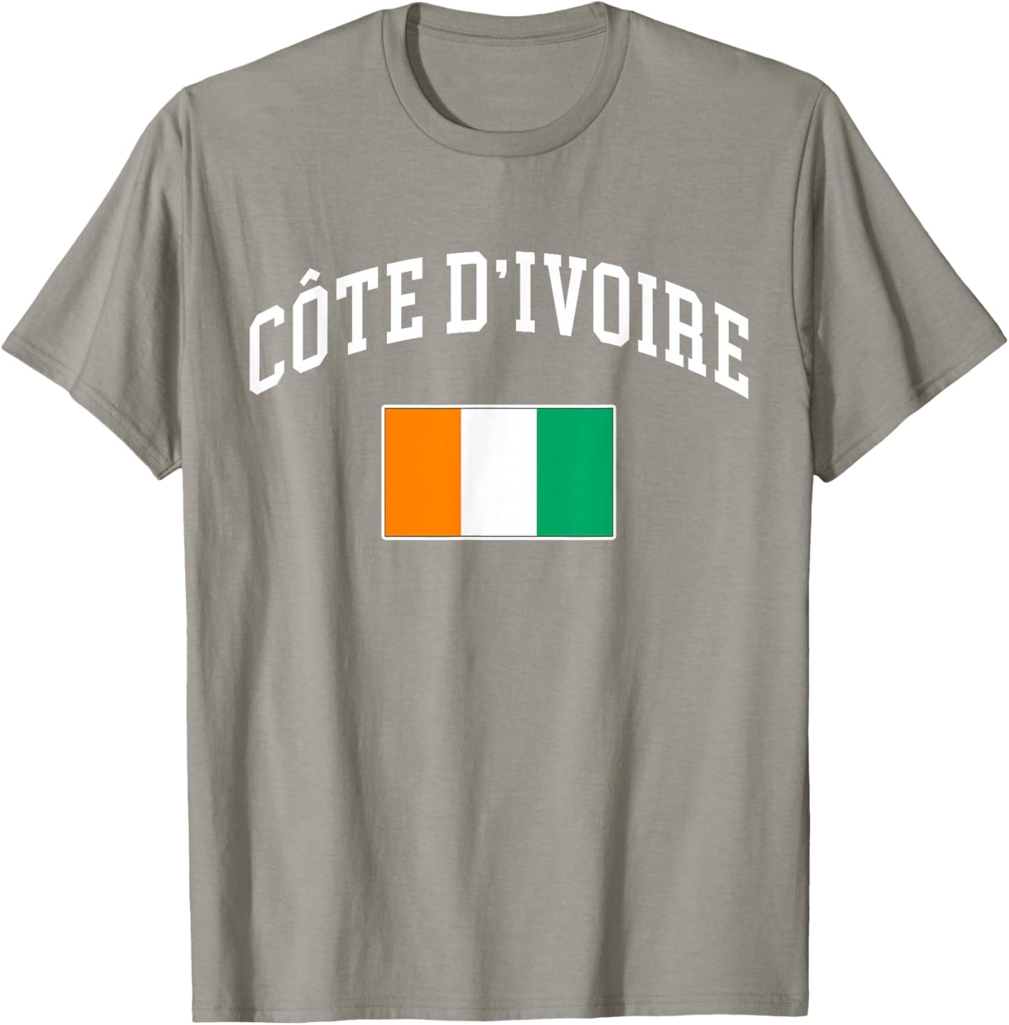 Côte D'Ivoire Flag Ivorian Retro Vintage Classic Graphic T-Shirt - T-Shirt | Sand