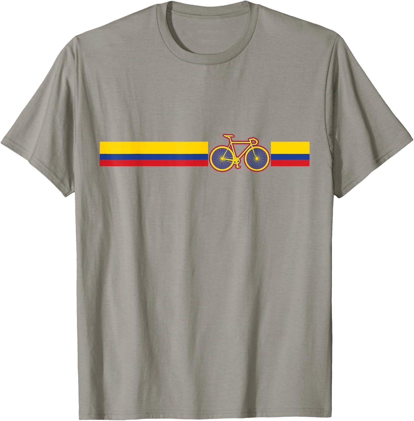 Colombian Cycling Shirt Colombia Flag Cyclist Bicycle Gift T-Shirt - T-Shirt | Sand