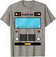 School Bus Costume Simple Halloween Costume Easy Oufit T-Shirt - T-Shirt | Sand