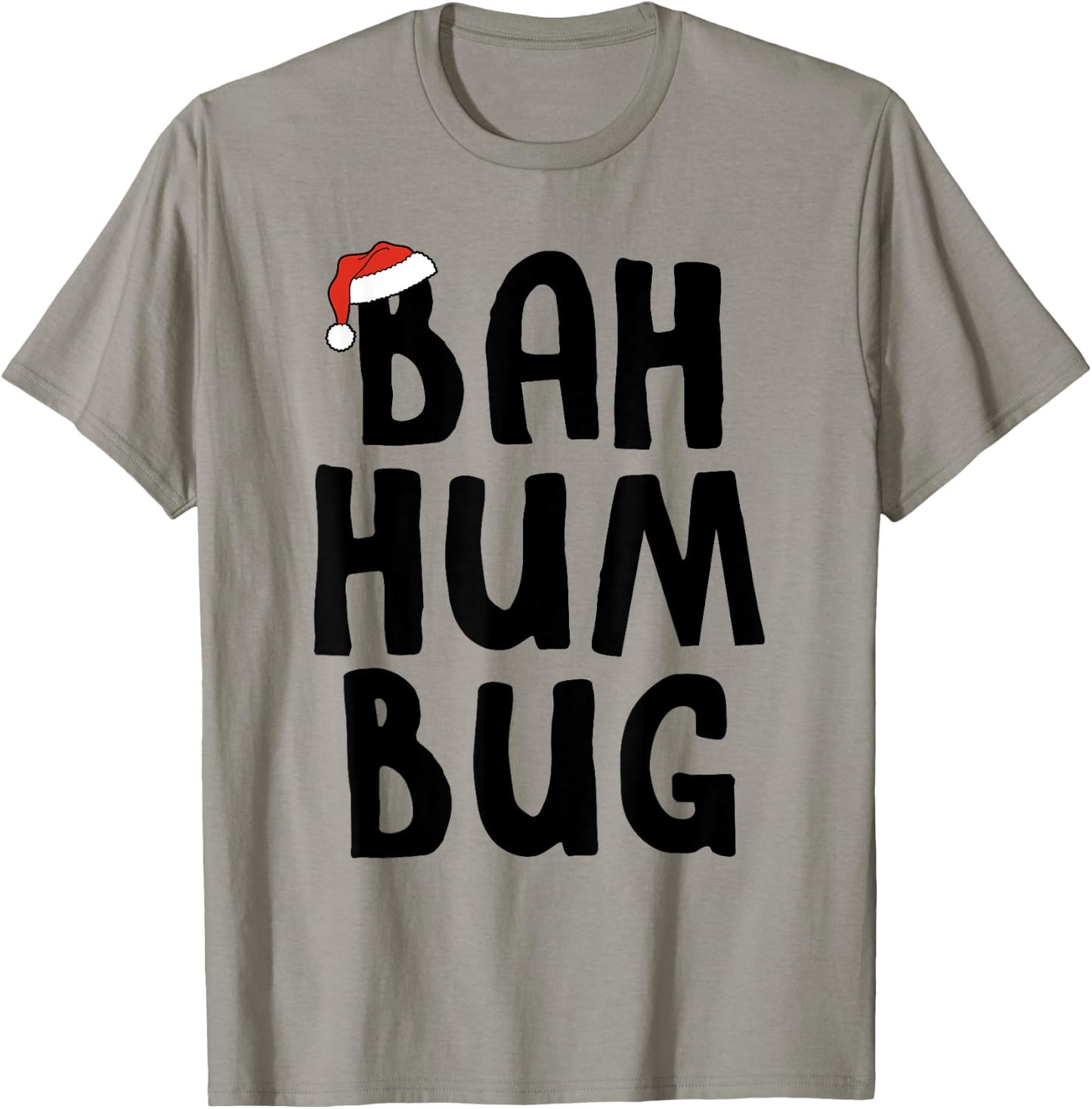 Bah Hum Bug Holiday Grouch T-Shirt - T-Shirt | Sand