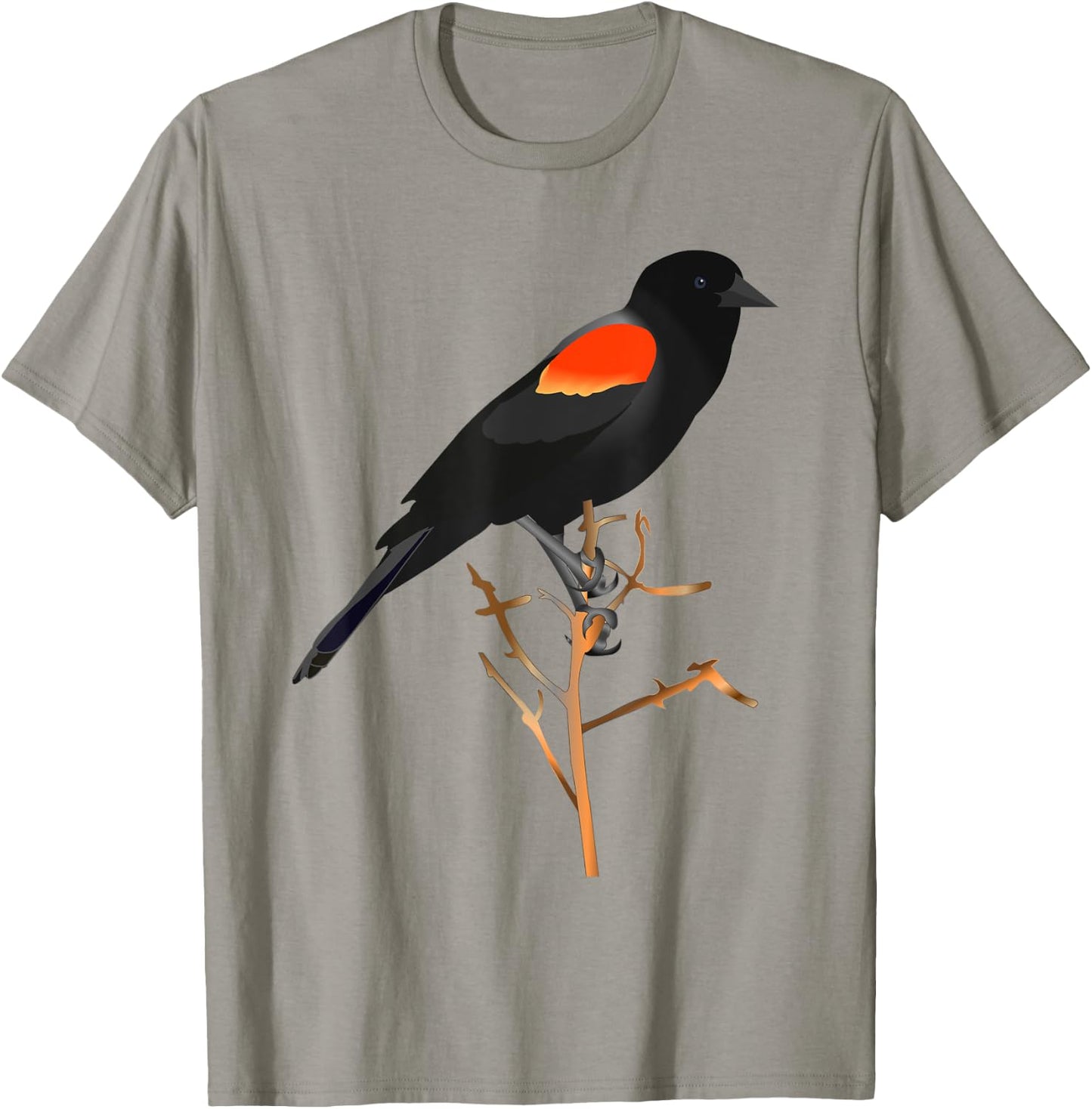Red-winged blackbird for birdwatchers T-Shirt - T-Shirt | Sand