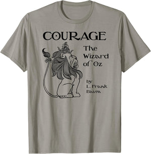 Retro Style Courage Wonderful Wizard of OZ Cowardly Lion T-Shirt - T-Shirt | Sand